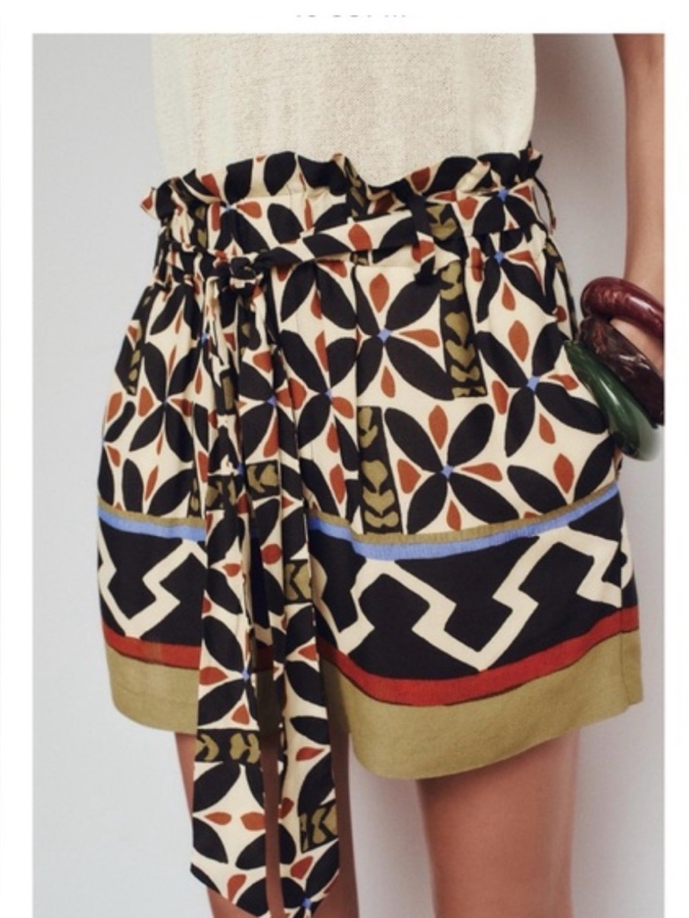 Zara Multicolor Patterned Women's Shorts
